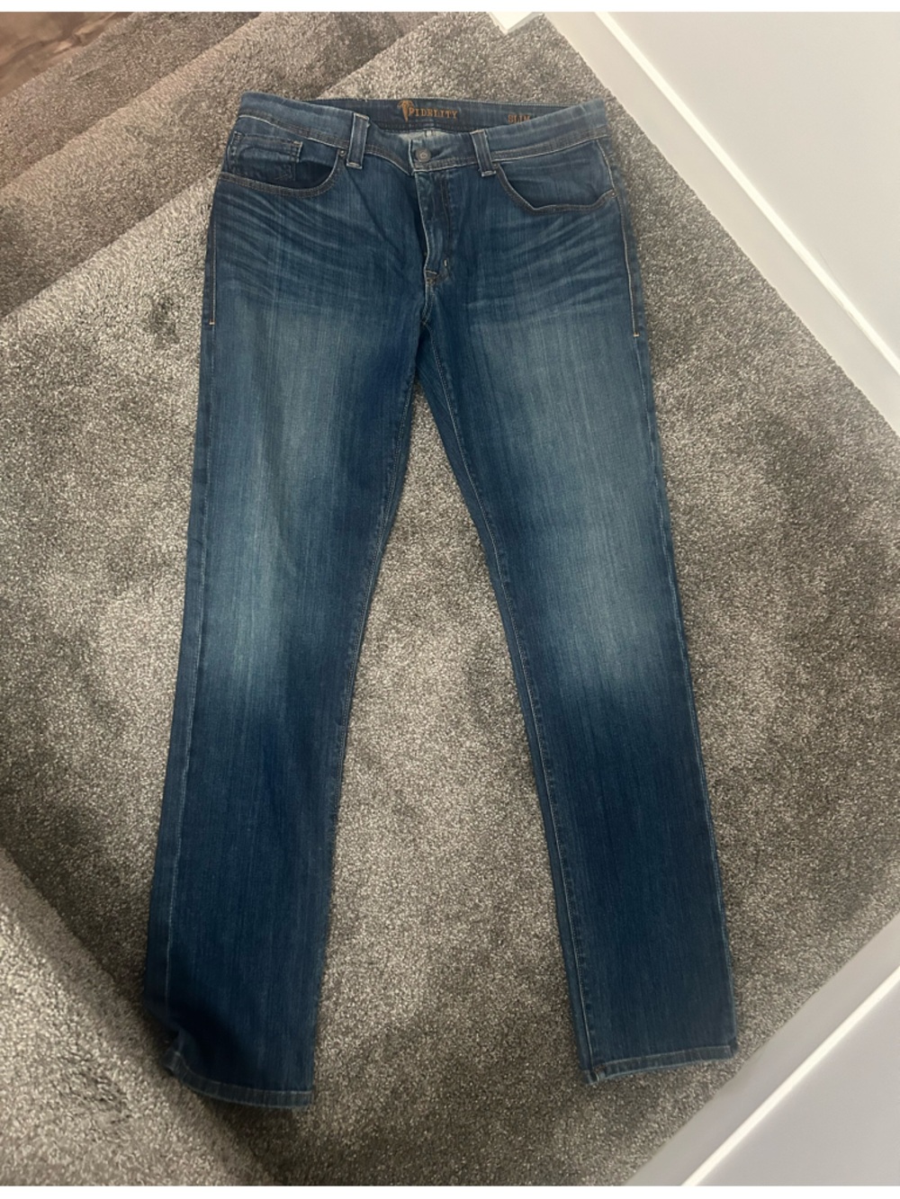 Fidelity Denim Men’s Skinny Jeans — Medium Blue Wash